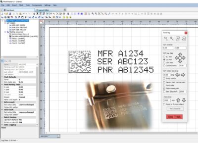 aerospace data matrix part mark