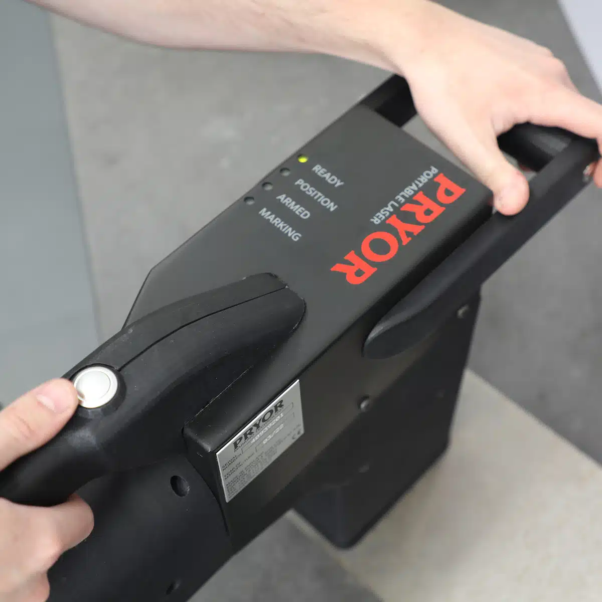 Pryor Compact Portable Laser marking system Pryor Compact Portable Laser marking system