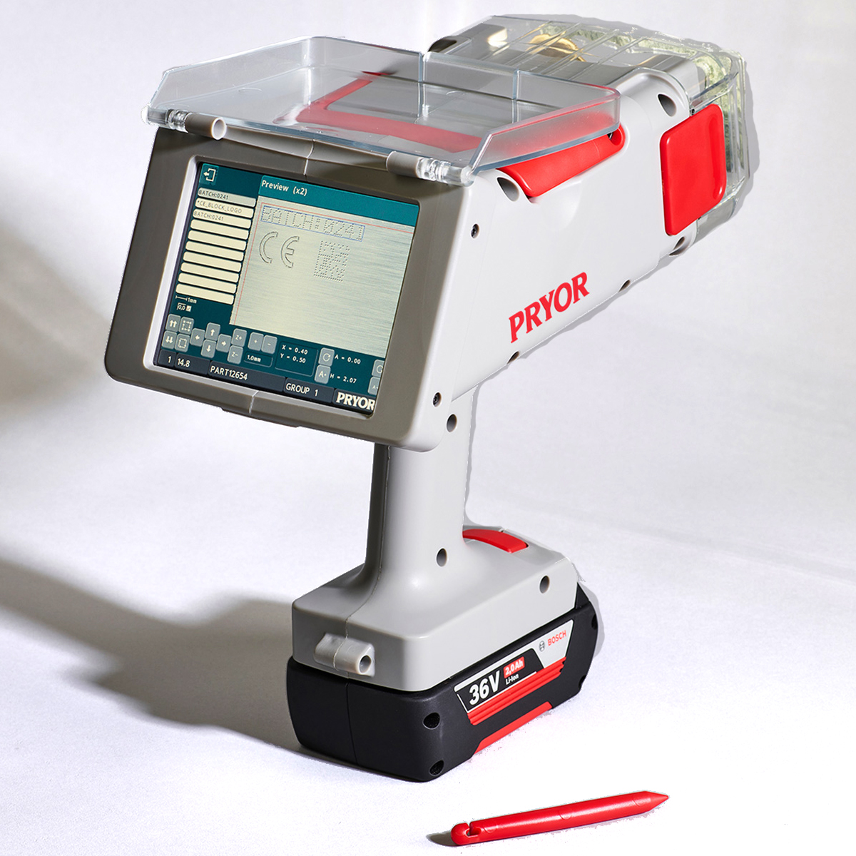 Pryor-PortaDot-60-30-Touch---Portable-Dot-Peen-Marking-Machine Pryor-PortaDot-60-30-Touch---Portable-Dot-Peen-Marking-Machine