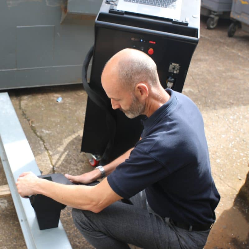 Pryor-Portable-Laser-Being-Used-Outside